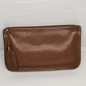 Coach Vintage 7165 British Tan Leather Chunky Case Pouch , Clutch Bag – USA Made